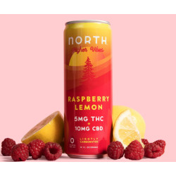 North  Raspberry Lemon THC + CBD Seltzer